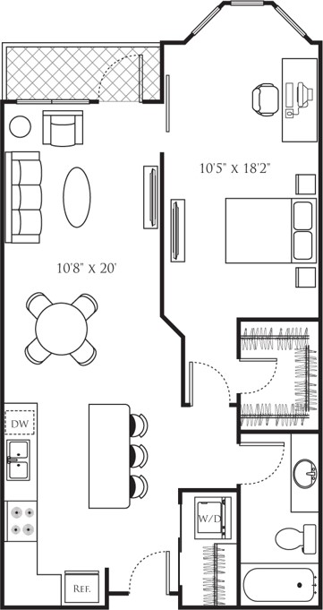 Floor plan layout diagram for A33